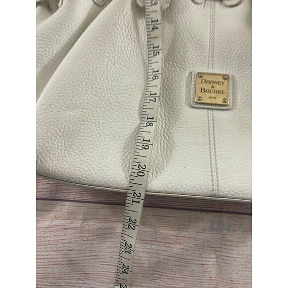 Dooney & Bourke White Pebble Grain Leather Chiara Bag - OS - Picture 5 of 12